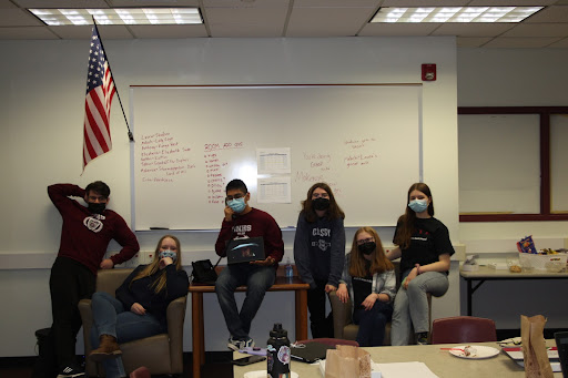 (People from left to right - Malachi Mook, Makenzie Hampson, Anthony Martinez Rosales, Gandalf, Elizabeth O’Rourke, Laura Tisher, Kaitlin Bailey)