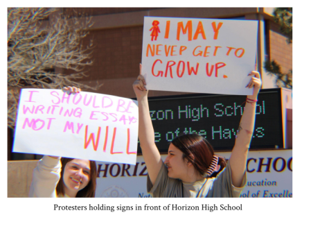 Horizon’s Gun Violence Protest