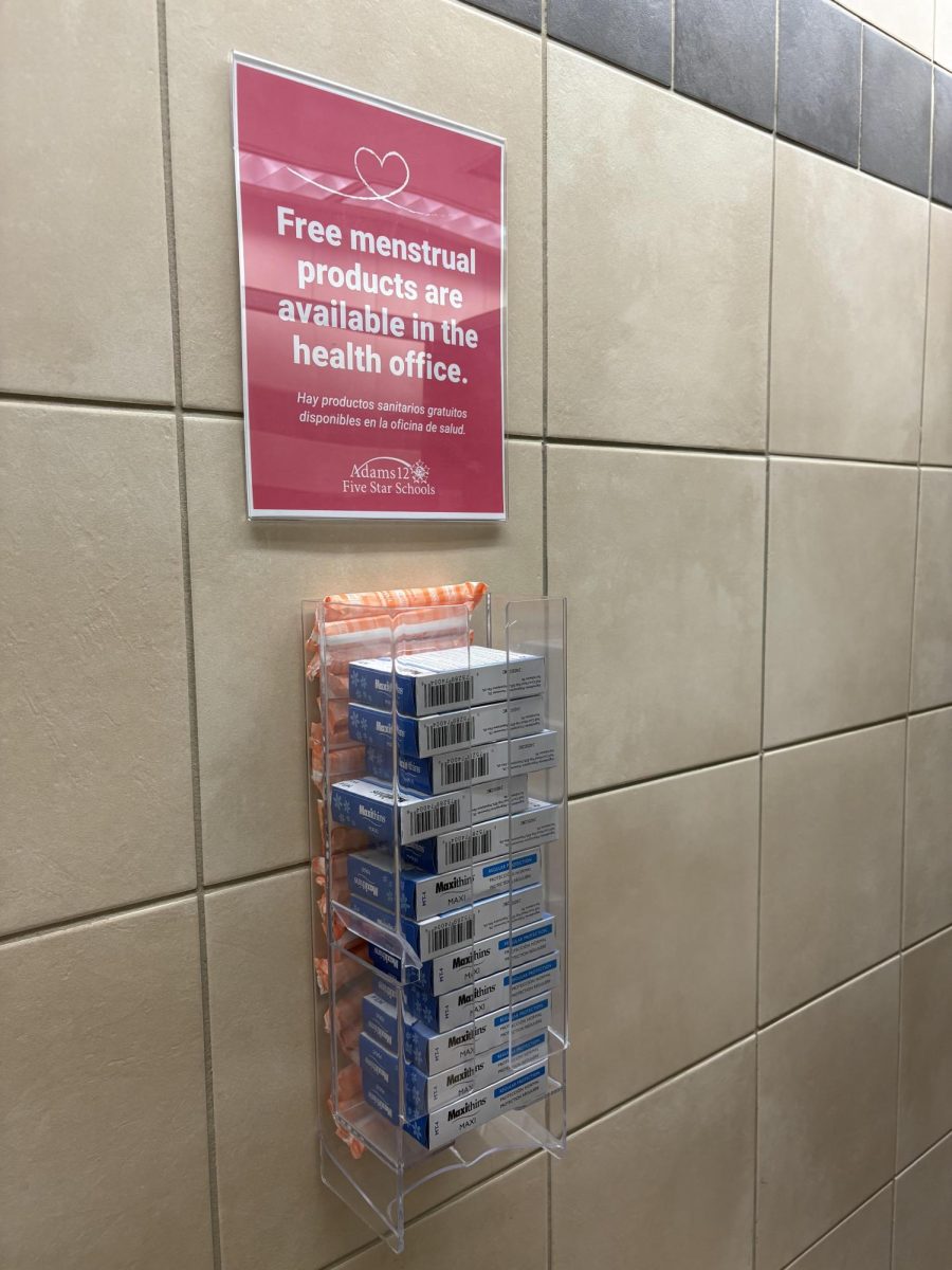 The feminine product holder in the main lobby bathroom at Horizon, taken Dec. 8