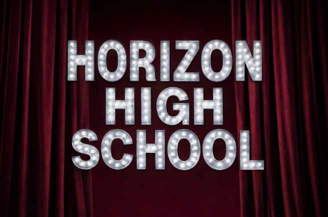 Name of Horizon High School made on Canva. 