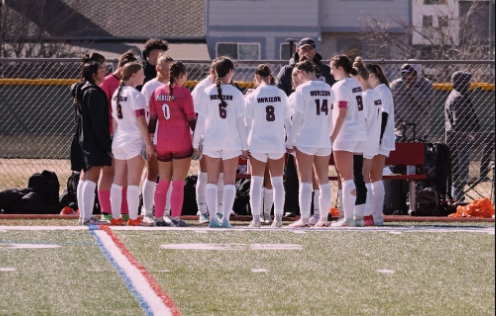 Photo of girls Varsity Soccer.