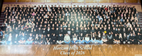 The only image ever captured of the entirety of Horizon’s Class of 2026. Taken on Nov. 5 2025.
